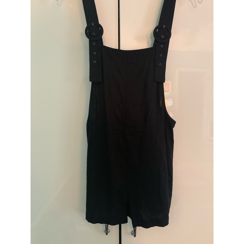 Black short overalls